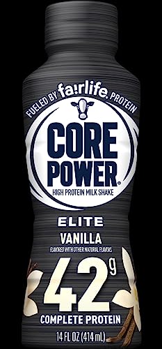 WESTERNMBY Fairlife Core Power High Protein Milk Shakes, Ready to Drink (6 Vanilla, 42g)