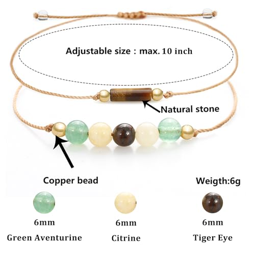 Protection Bracelets for Women Men Healing Crystal Bracelet Spiritual for Women Gemstone Bracelet Beaded Jewelry Natural Stone Bead Bracelets for Women Men2