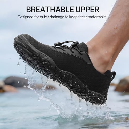 Image of ATHMILE Water Shoes for Men Women Quick Dry Aqua Shoes with Toe Protection