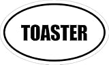 Beach Graphic Pros 6' Printed Euro Style Oval Toaster Decal Sticker décor Impact Font Style.