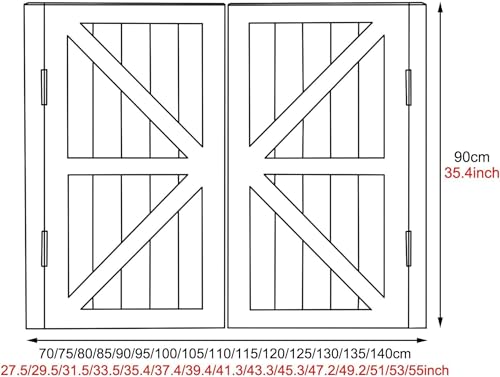 Portes battantes en bois – Installation facile avec charnières, adaptées pour la cuisine, la salle de bain, le garde-manger et les entrées de café
