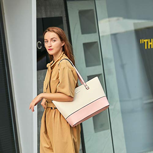 Image of Women Fashion Synthetic Leather Handbags Tote Bag Shoulder Bag Top Handle Satchel Purse Set