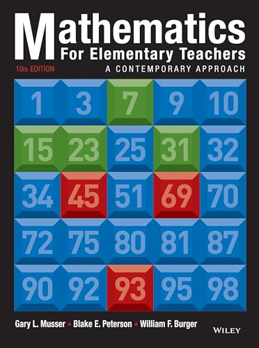 Mathematics for Elementary Teachers: A Contemporary Approach