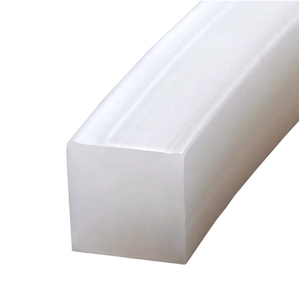 Uszczelka kwadratowa z białej silikonowej o grubości 1 m, 6 x 6 mm do 30 x 30 mm, uszczelka odporna na wysoką temperaturę(5x30mm)