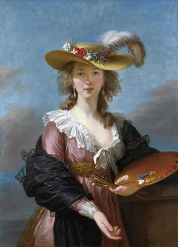 Pintura al óleo clásica de Vigée Le Brun 60x90cm que llena de luz y elegancia tu salón