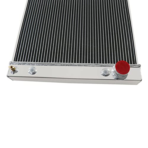 4 Row Aluminum Radiator Fit 30-50 Chevy 30's 40's 50's Transmission Cooler Hot Rod Classic