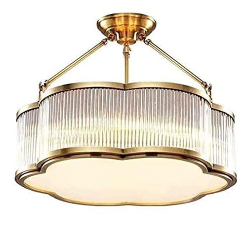 Lustre en bronze cristal couloir et chambre plafonnier suspendu chic