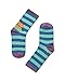 Produktbild koaa Sendung mit der Maus  Die Maus Stripes  Easy Socks Socken Unisex Kids und Erwachsene blau/grün (as3, numeric, numeric_23, numeric_28, regular)