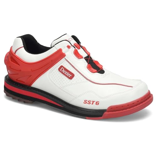 Image of Dexter Men's SST 6 Hybrid BOA Right Handed Bowling Shoes - Available in Medium and Wide Width - Interchangeable Slide Sole and Heels - for Right Handed Bowlers Only