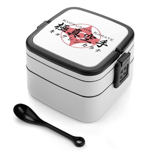 弁当箱 極真空手 漢字 ランチボックス 二段 お弁当箱 おべんとう箱 ランチケース 大人用 子供用 学生 仕事 通勤 1000ml