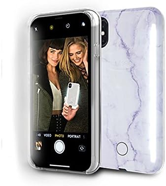Amazon Com Lumee Duo Selfie Phone Case Lavender Front Back Led Lighting Variable Dimmer Shock Absorption Bumper Case Iphone X Iphone Xs Cell Phones Accessories