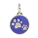 PetTouchID Smart Pet ID Tag, QR Code, NFC, GPS Location (Blue)