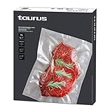 50 unidades de 30x35 cm Taurus 999259000 - Pack de bolsas para envasar al vacío 30x35 cm, 50 unidades, Sous-vide, para la conservación de alimentos