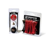 Team Golf NHL Ottawa Senators 3 Golf Balls And 50 Golf Tees Logo Imprinted Golf Balls (3 Count) & 2-3/4" Regulation Golf Tees (50 Count), Multi Colored