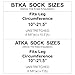 Amputee Sock ATKA, Flames V2, 3PLY Amputee Stump Sock