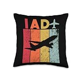 IAD dulles Airport Throw Pillow