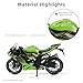 Risopen 1:12 Motorcycle Model Toy for Kawasaki Ninja ZX-6R Metal Die-cast with Plastic Motorcycle Model Mini Moto Gift for Adult