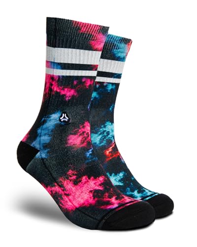 Chaussettes de sport FLINCK Dark Matter Rose & Bleu en lot de 2 paires unisexes