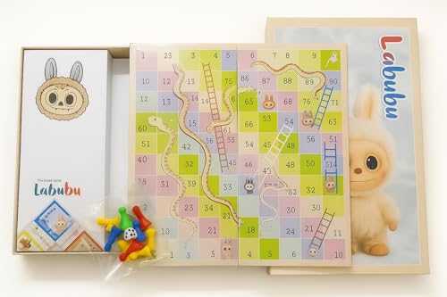 Image of Monster Girl Classical Ludo and Snakes & Ladders Big Size Board Game | Foldable Game Board with Dice | 2-in-1 Board Games for Kids, Adults & Family | Suitable for Travelling, Gifts