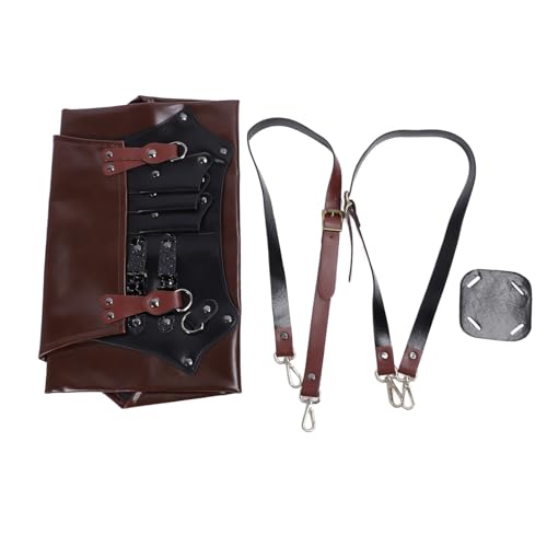Tablier de barbier imperméable à multiples poches pour coupe de cheveux