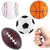 YIDOUJIN 4 Stücke Stressball Mini Sportbäll Antistressbälle Stressbälle,Stressball Erwachsene und Kinder Spielzeug Abbau von Stress und Ängsten