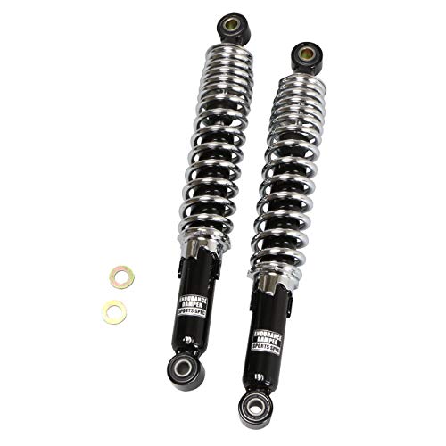 エンデュランス (ENDURANCE) バイク リア サスペンション 黒ボディ メッキスプリング CT125 ハンターカブ クロスカブ110 スーパーカブ110 JIK88524A10