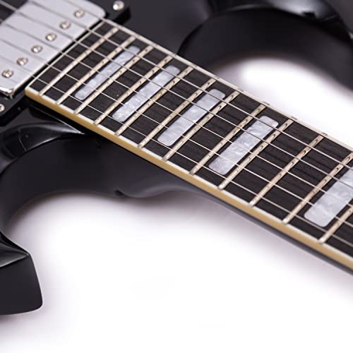 Redid Rg-22 Electric Guitar Classic Sg Style Mahogany Solid Body (Black) #TOP6