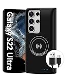 Autonomie extra longue - 15000 mAh : cette coque batterie compatible avec le Samsung A dispose d'une capacité de 15000 mAh et prolonge l'autonomie du Samsung Galaxy S22 Ultra de 300 % supplémentaires. De plus, un câble de chargement USB C de 20W est fourni pour recharger rapidement la coque batterie, qui peut ainsi être complètement rechargée en seulement 25 à 35 minutes.