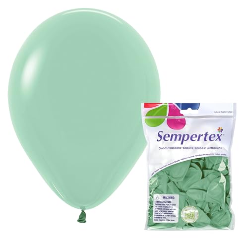 Image of Sempertex Green Tea Balloons, Latex, 11 Inch, 25 Pcs
