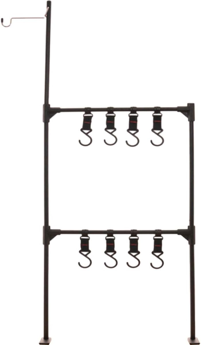 Abaodam Aluminum Camping Light Stand Table Portable Camping Rack Multipurpose Hanger Lantern Stand Tent Lamp Hook