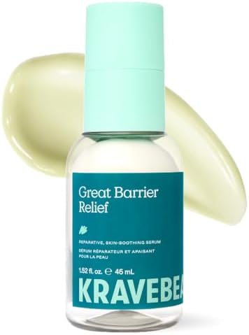 KraveBeauty Great Barrier Relief Face Serum for Dry, Sensitive Skin, 45 mL