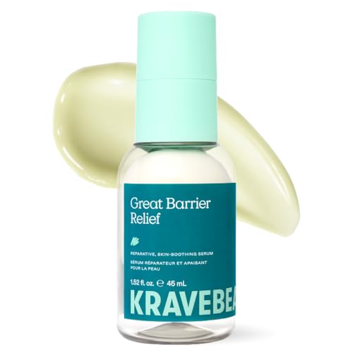 KraveBeauty Great Barrier Relief Face Serum for Dry, Sensitive Skin, 45 mL