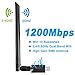 Produktbild Gaoni USB WiFi Adapter 1200 Mbps WiFi Dongle mit Dual Band 5,8 GHz/2,4 GHz USB 3.0, Netzwerkadapter mit 5dBi Antenne für PC/Desktop/Laptop/Mac, unterstützt Windows XP/10/8/7/Vista, Mac OS X 10.6-10.14