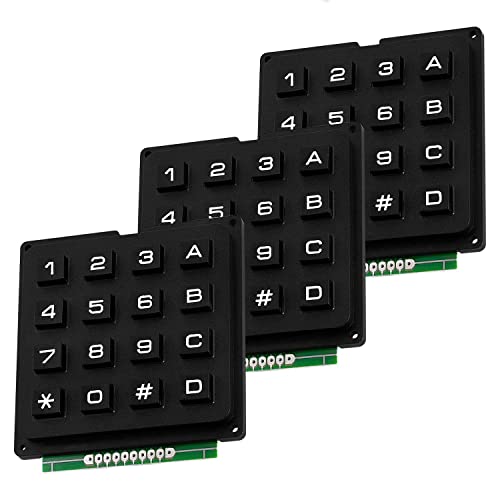 AZDelivery 3 x Modulo Teclado numerico de Matriz 4x4 keypad