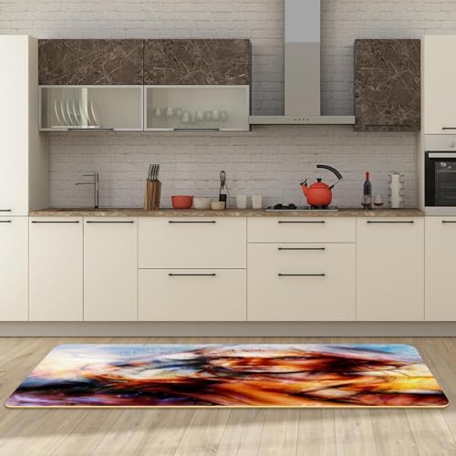 Tapete de cocina mística VAPOKF ideal para decorar tu suelo de pasillo y lavandería 2
