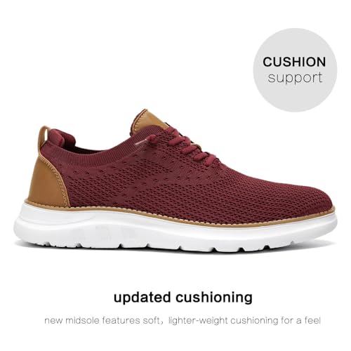 Image of Men's Mesh Sneakers Oxfords Lace-Up Lightweight Casual Walking Shoes Driving Shoes
