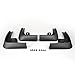 4X Durable Black ABS Mud Flaps Splash Guards Fender For Nissan Versa Tiida Latio 2007 2008 2009 2010