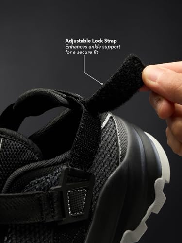 Image of The Souled Store Rovers: Men and Boys Low Top Streetwear Fashion Trainer Engineered Breathable Mesh Rugged Chunky Sole Velcro Strap Closure Lightweight Mules