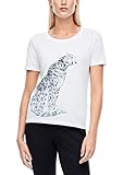 Cuenta con cuello redondo s.Oliver 120.10.007.12.130.2051531 Camiseta, 01d0, 40 para Mujer