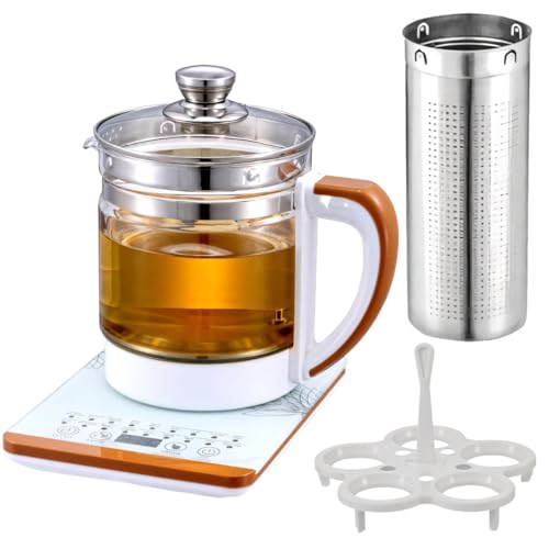 Tetera eléctrica multifuncional con infusor y base táctil