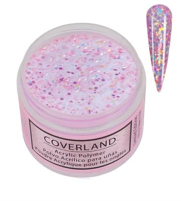 Tones Coverland Acrylic Nail Powder "Bubble Gum" - Limited Edition Acrylic Powder for Nail Design, Sculpting, and Masking Nail Bed Imperfections - Professional Acrylic Nail Supplies - (1.5 Oz)