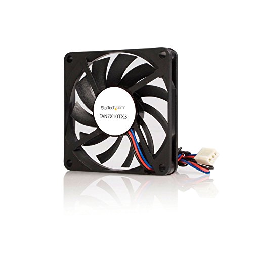 Image of StarTech.com Replacement 70mm TX3 Dual Ball Bearing CPU Cooler Fan - 3 pin case Fan - TX3 Fan - 70mm Fan (FAN7X10TX3), Black