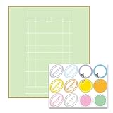 プロモショップ 寄せ書き コート柄色紙 27.2×24.2cm 日本製 (色紙1枚/シール1枚) (ラグビー色紙1枚/シール1枚)