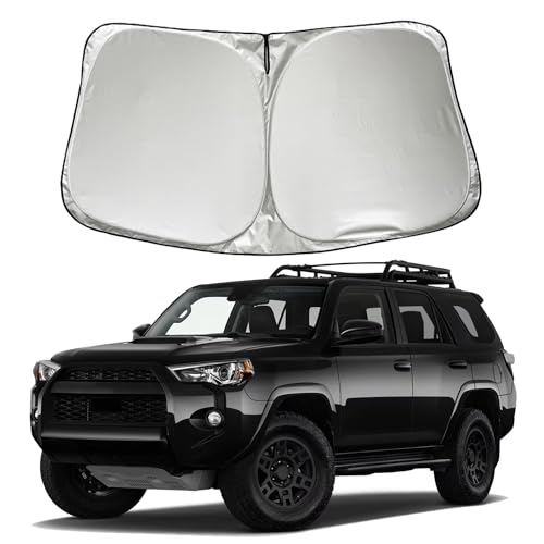 SZYUCHEN Car Windshield Sun Shade Sunshade Compatible with Toyota 4Runner 4-Runner SR5 TRD PRO Off Road Sport Trail Limited 2010-2021 2022 2023 2024 Accessories, Car Front Window Sun Shield