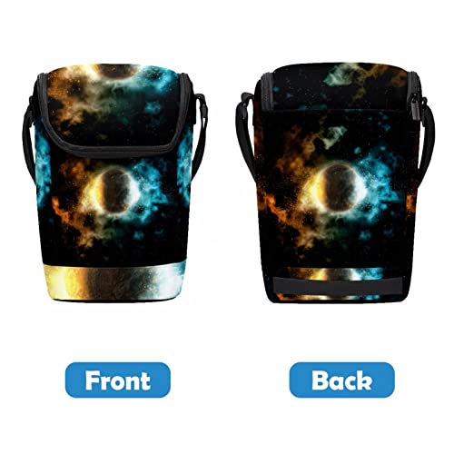 Lonchera Space Fire and Ice para hombres bolsa térmica de almuerzo resistente 5