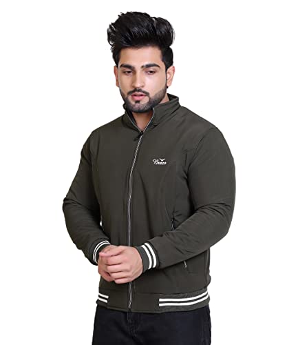 Image of Brazo Embrace both warmth and style Men's Solid Winter Wear Jacket - Stay fashionable and cozy in this must-have outerwear piece for the winter season.