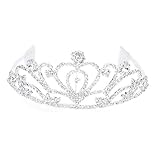 Tiaras de diamantes de imitación de cristal adecuadas para novia o dama de honor para llevar en la fiesta de boda, y también adecuado para el baile de graduación y otras ocasiones que quieras ser más encantador.