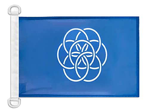 AZ FLAG Human nature Boat Flag 45x30 cm Mesh Polyester Plastic Rings — image 1