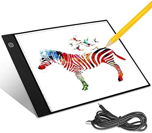 Aitsite Tracing Light Box for Drawing A4 LED Light Box Tracer USB Power Ultra Thin Portable Artist Light Pad for Painting Animation