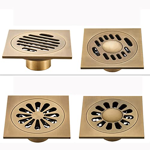 Drain de douche carré et drain de sol pour évier de douche en cuivre robuste - 8